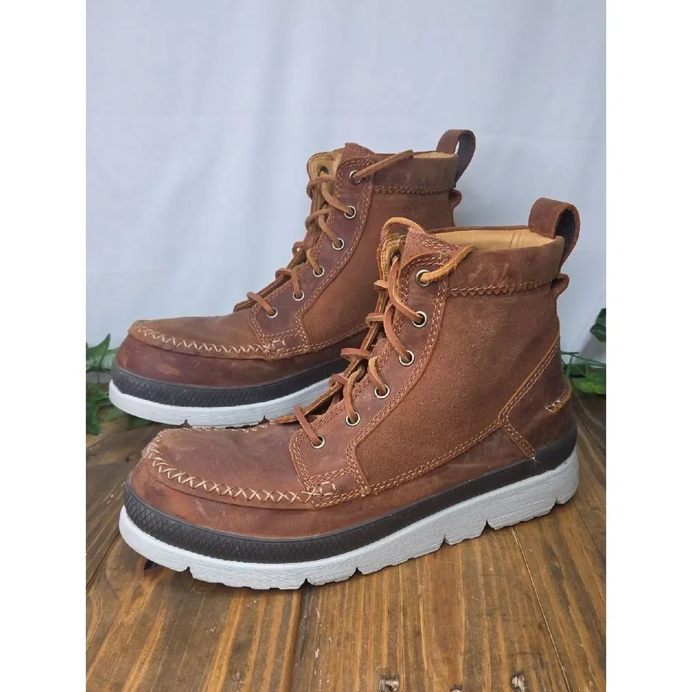 Manitobah. Men's Brown Leather Mukluks Boots. Size 11.5